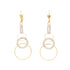 Elegant 14k Gold Filled Leverback Earrings with Brilliant Zirconia Accents